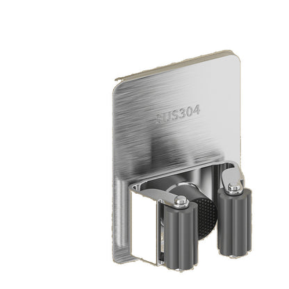 Clipe de pressão Aço Inox - gancho para vassoura, suporte de parede para vassoura