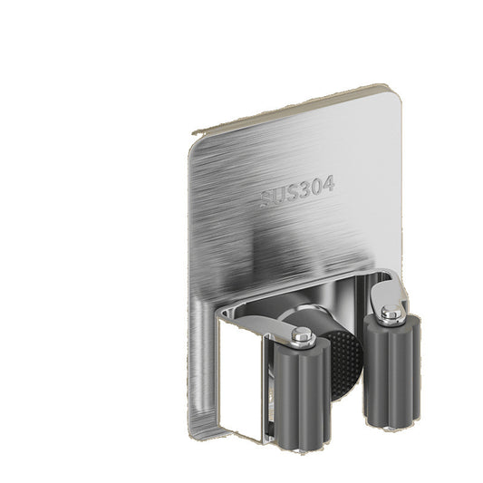 Clipe de pressão Aço Inox - gancho para vassoura, suporte de parede para vassoura