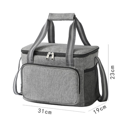 Cross-border Hot Selling Portable Oxford Cloth Insulation Bag Wholesale Outdoor Ice Bag Large Capacity Lunch Bag Lunch Box Tote Bag