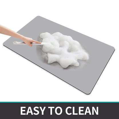 Cross-border Solid Color Toilet Water Absorbent Floor Mat ins Household Bathroom Foot Mat Toilet Door Anti-slip Mat Quick-drying Carpet