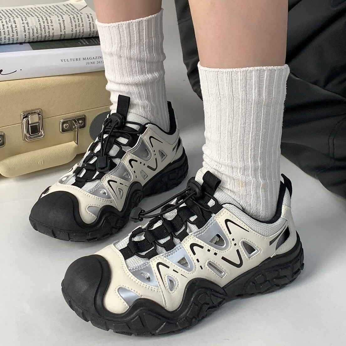 Fashion Outdoor Hollow Casual Shoes Women's 2024 Summer New Ugly Cute Shoes Running sneaker Mountaineering Shoes Torre Shoes