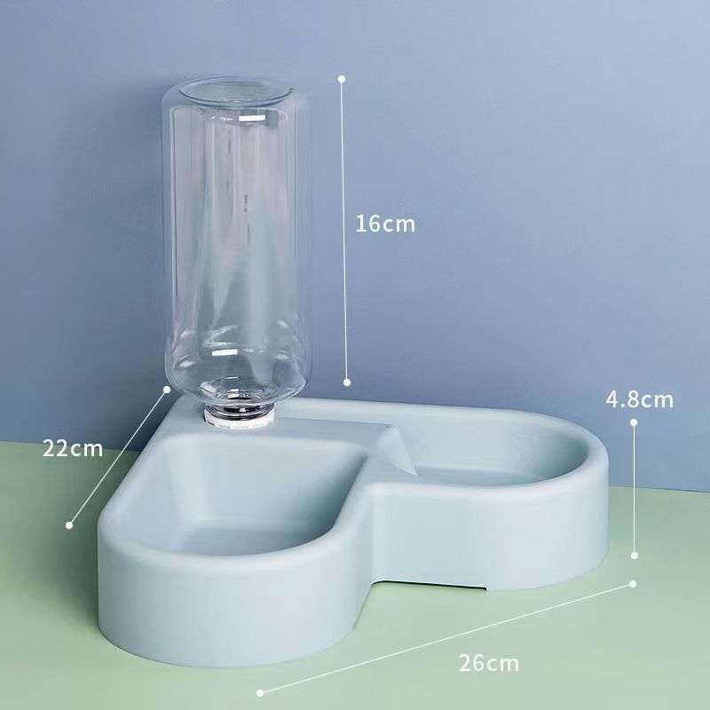 Wholesale Pet Bowl Save Space Reduce Rollover Wet Mouth Cat Bowl Pet Automatic Drinker Pet Bowl Dog Bowl