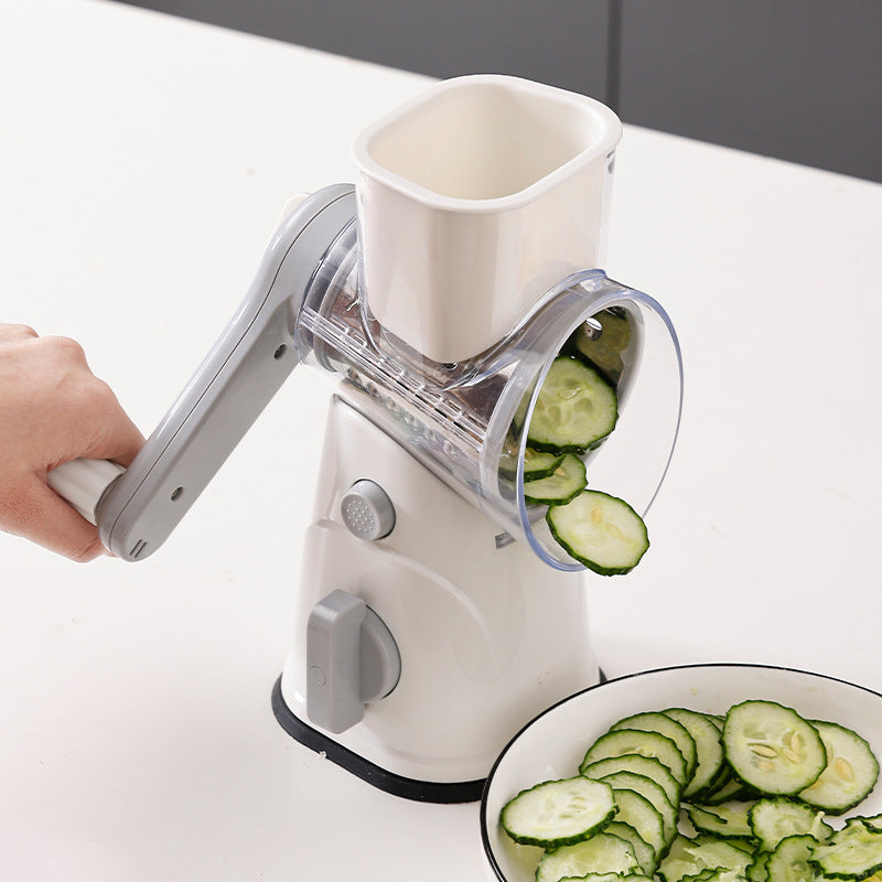 Multifunctional vegetable cutter hand roller planer grater three-in-one vertical vegetable cutting kitchen cheese cutting artifact