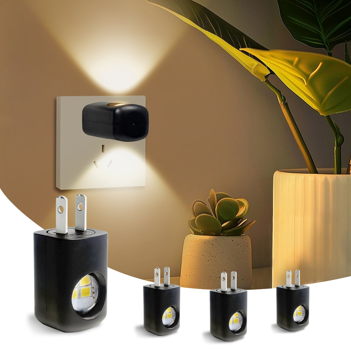 Intelligent Sensor Light Control Motion Sensor Human Body Sensor 2-in-1 Night Light Led Wall Lamp Downlight Bedroom