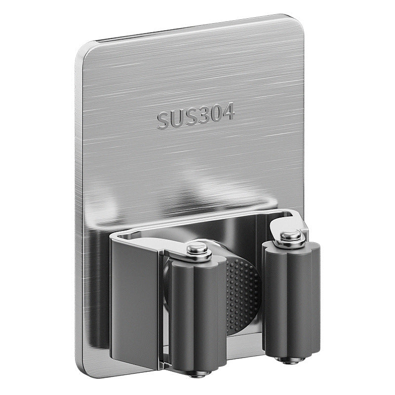 Clipe de pressão Aço Inox - gancho para vassoura, suporte de parede para vassoura