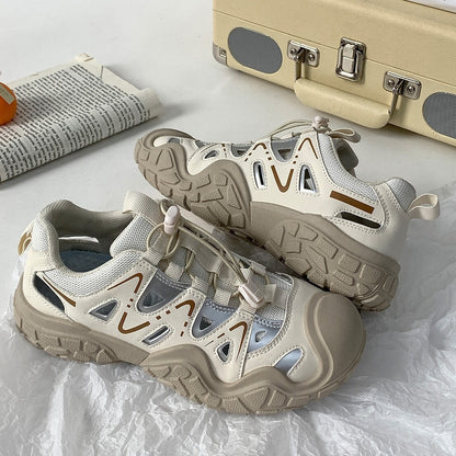 Fashion Outdoor Hollow Casual Shoes Women's 2024 Summer New Ugly Cute Shoes Running sneaker Mountaineering Shoes Torre Shoes