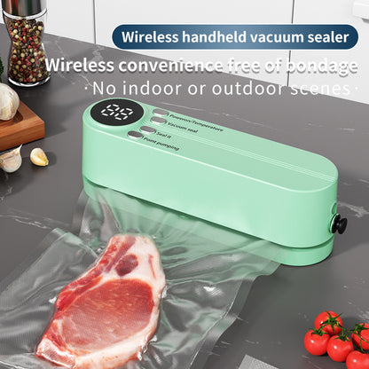 Mini Wireless Vacuum Sealer, 2025 New 3-in-1 Cordless Mini Vacuum Sealer for Food