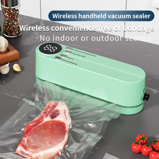 Mini Wireless Vacuum Sealer, 2025 New 3-in-1 Cordless Mini Vacuum Sealer for Food