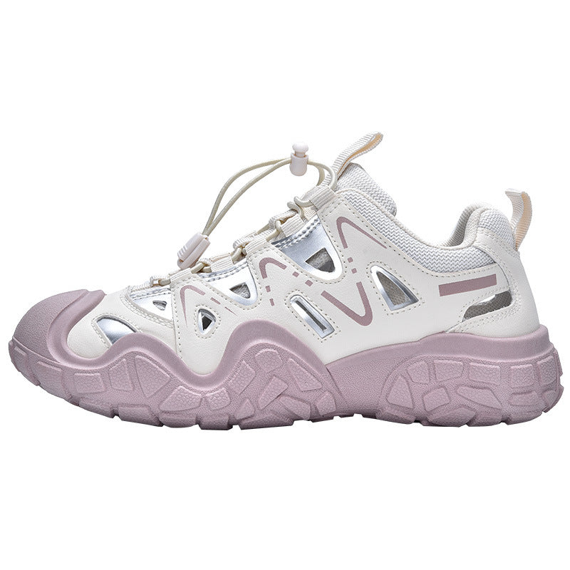 Fashion Outdoor Hollow Casual Shoes Women's 2024 Summer New Ugly Cute Shoes Running sneaker Mountaineering Shoes Torre Shoes