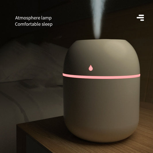 Cross-border new desktop humidifier USB mini home car mute fog night light water Drop humidifier