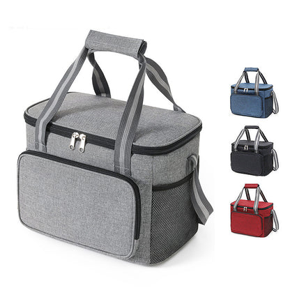 Cross-border Hot Selling Portable Oxford Cloth Insulation Bag Wholesale Outdoor Ice Bag Large Capacity Lunch Bag Lunch Box Tote Bag